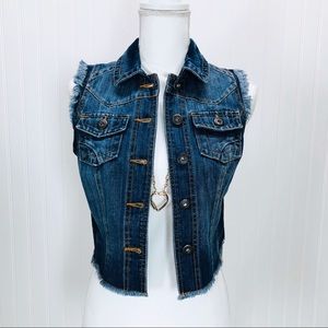 Hwy Jeans Brand Women’s Size S Blue Denim Vest